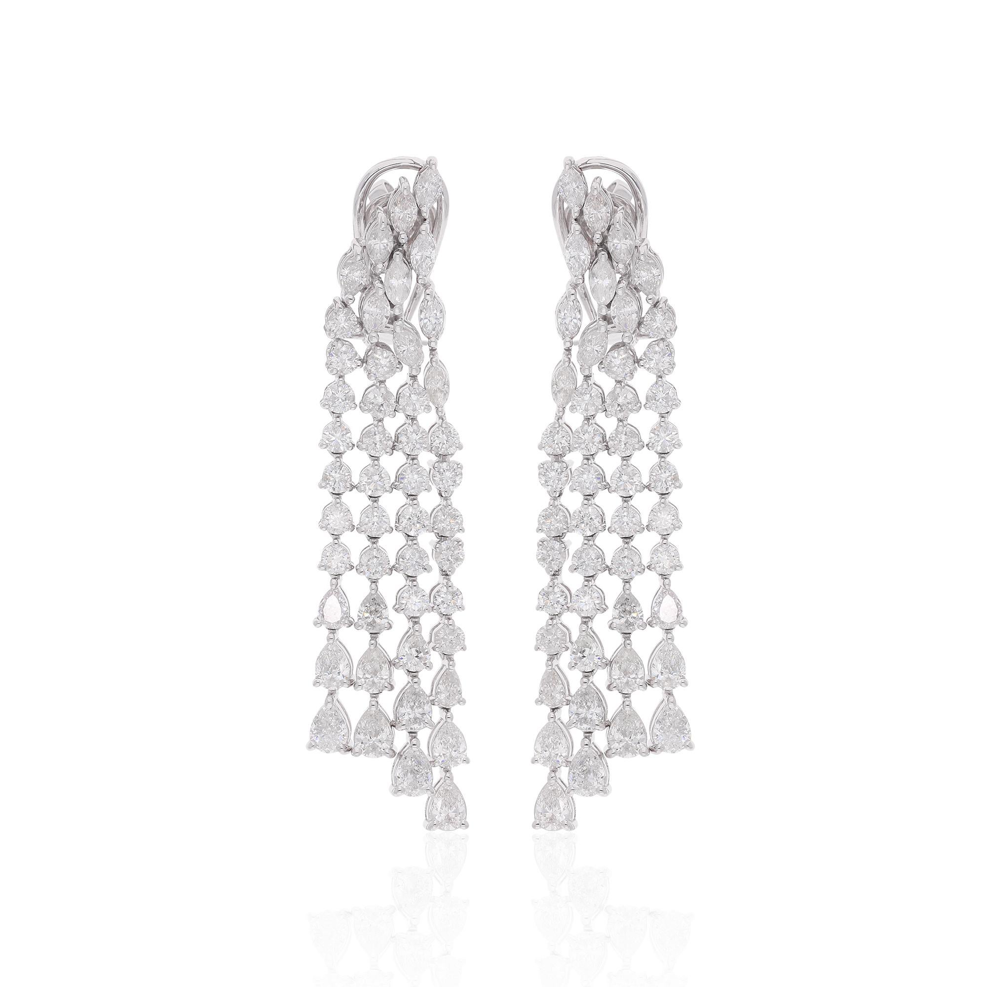 Realizzati in oro a 14 carati, questi squisiti orecchini sono impreziositi da 7,28 carati di diamanti scintillanti.

Segui la vetrina di Spectrum Jewels per vedere le ultime collezioni e i pezzi esclusivi. Spectrum Jewels è orgoglioso di essere