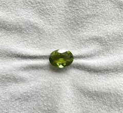 7,28 Karat Grüner Turmalin Oval Facettenschliff Feiner Schmuck Natürlicher Edelstein