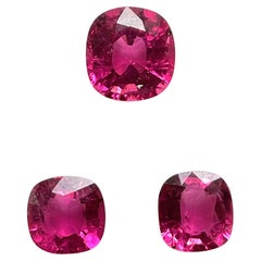 7.28 Carats Rubellite Tourmaline Cushion Cut Stone For Fine Jewelry Natural Gem