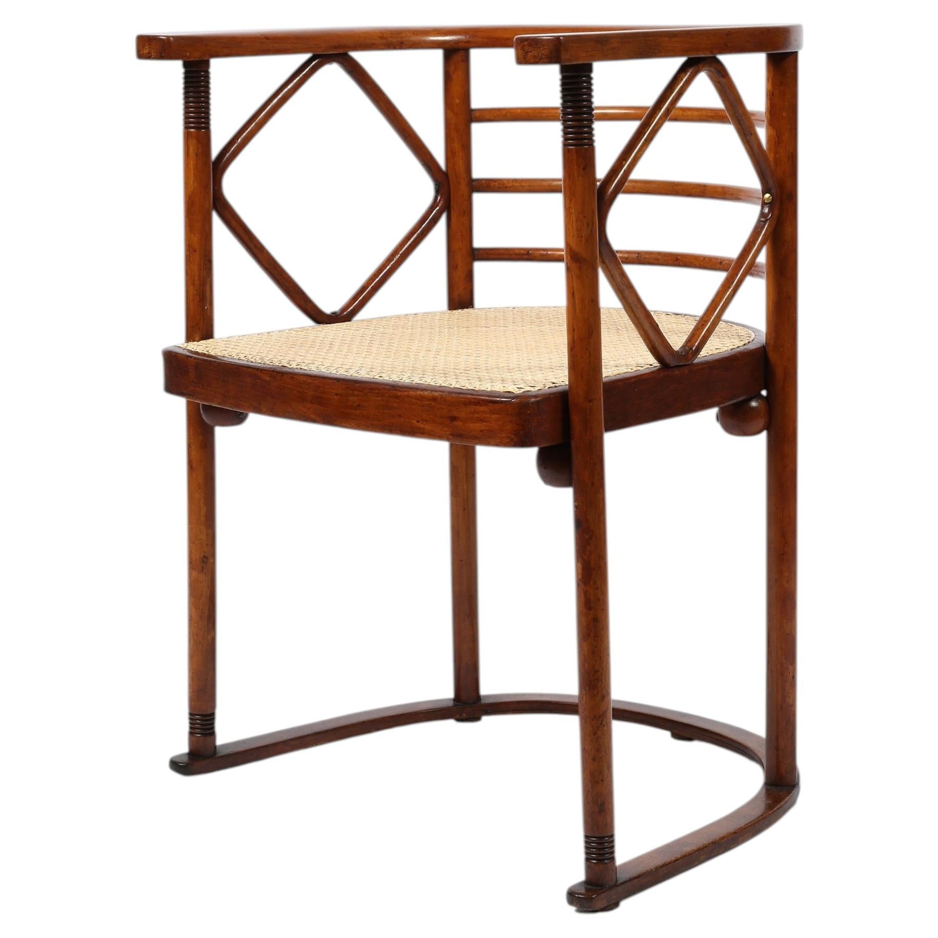 728/F Vienna Secessionist Armchair By Josef Hoffman For Sale at