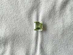 7.29 Karat Grüner Turmalin Quadratischer Facettenschliff Stein Top Qualität Natürlicher Edelstein