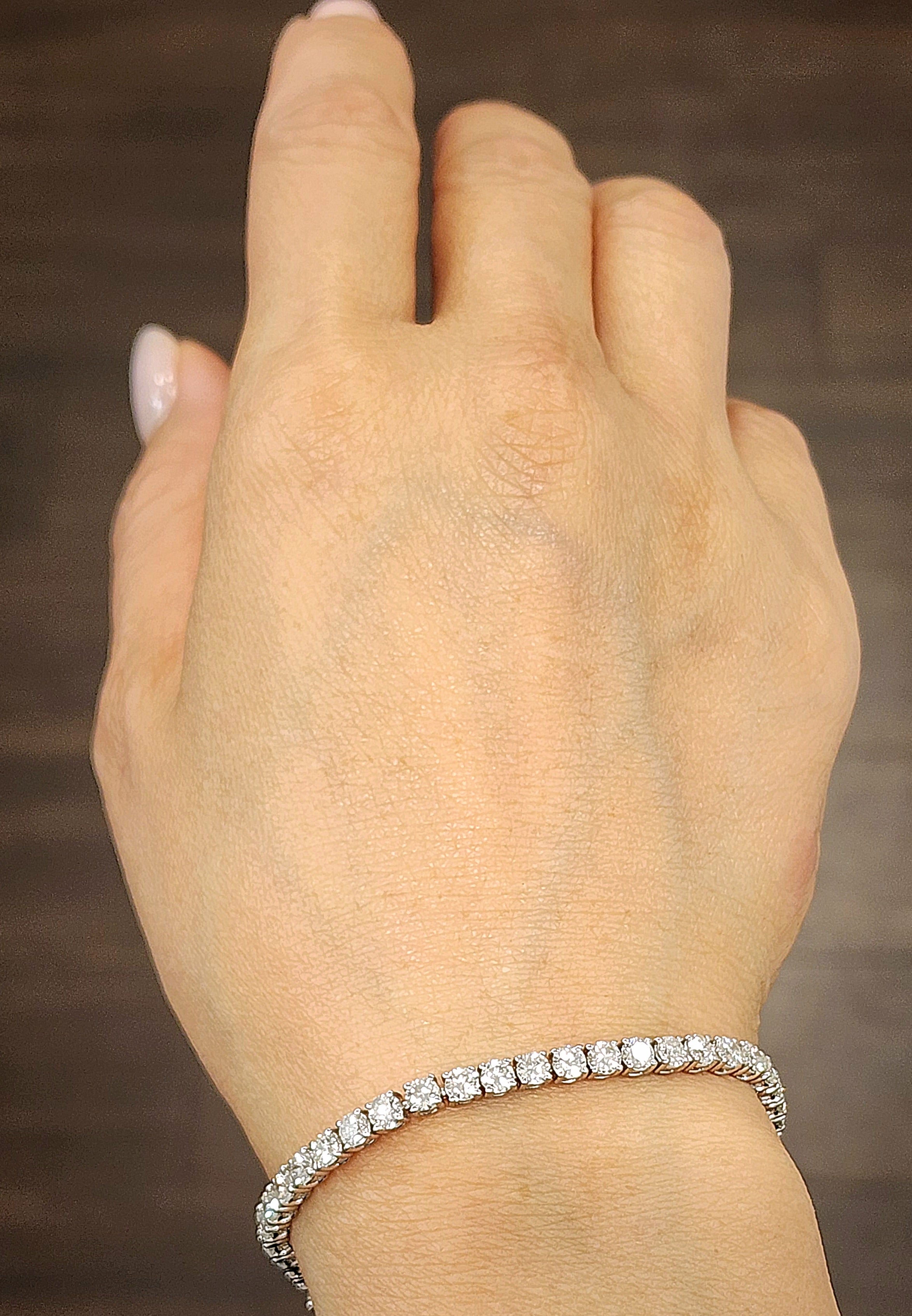 7.29 Karat Diamant-Tennisarmband