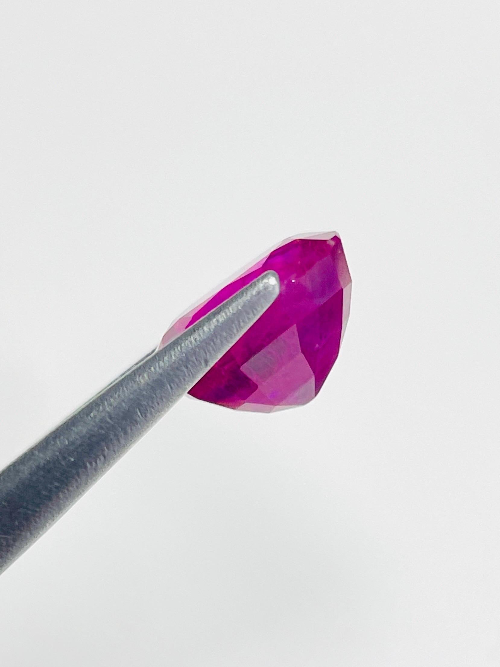 Natural Unheated Ruby Burma with nice luster Perfect cut

GEM DESCRIPTION
Species:   Natural Corumdum
Variety:  Natural Ruby
Weight:  7.29Ct
Color:  Red
Cut:  Excellent 
Clarity:   Eye clean ~ VVS 
Origin: Burma
Treatment :  Unheated / No treatment