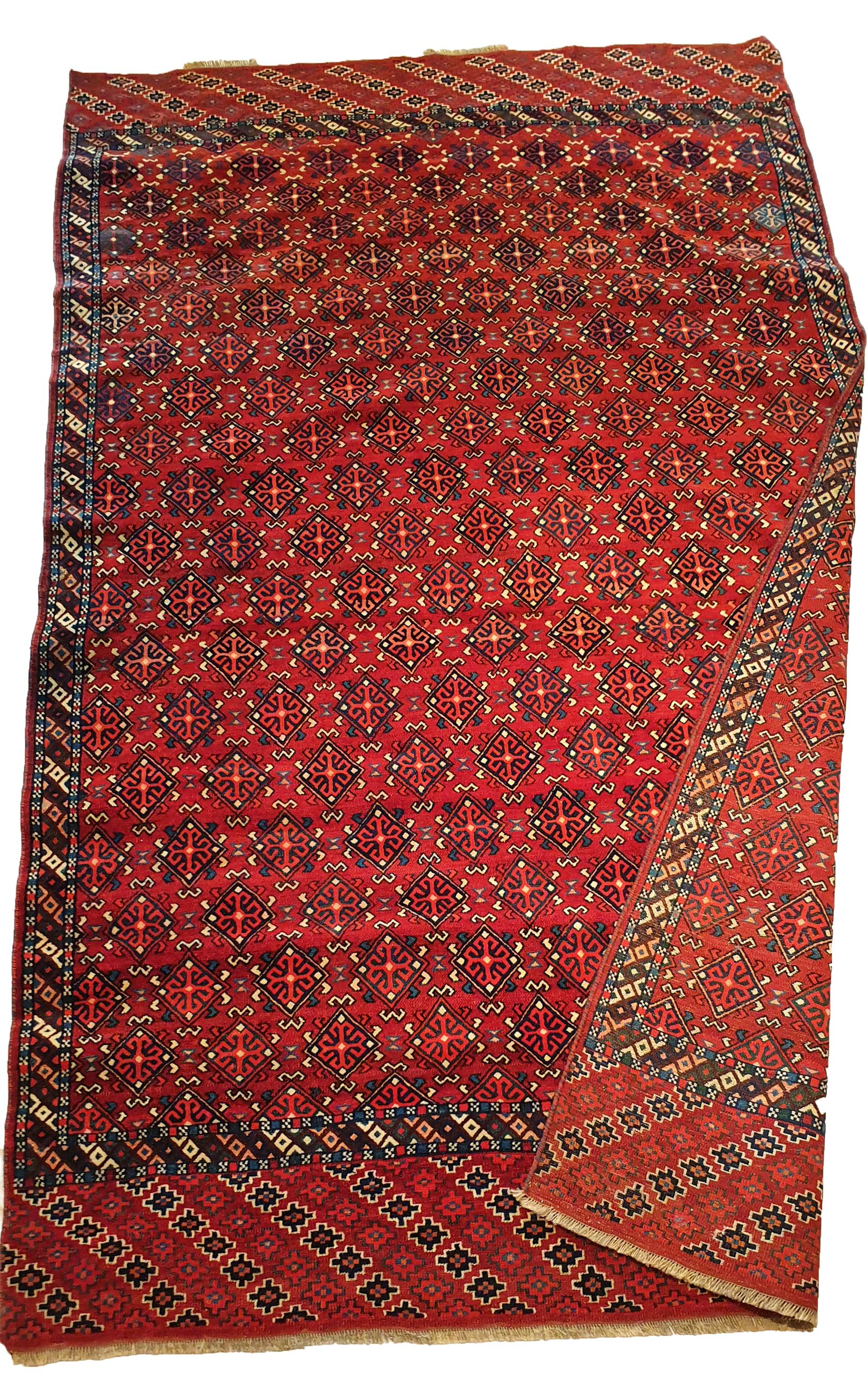 Turc Tapis Yomud Turkmène, 19ème siècle - N° 729 en vente