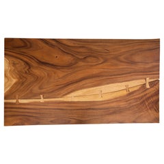 Acacia Mission Limited Edition Slab Table in Smooth Natural Acacia