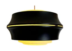 Mid-Century Stilnovo metal pendant chandelier, Italy, 1960s