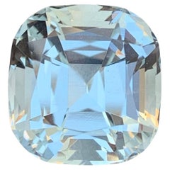 7.30 Carat Natural Loose Aquamarine Cushion Shape Gem For Jewellery 