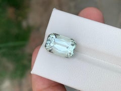 7.30 Carat Natural Loose Green Amethyst Emerald Shape Gemstone