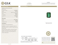 7.30 Carat Zambian Emerald, Diamond, Yellow Gold Handmade Italian Cocktail Ring