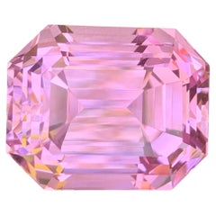 73.00 Carat Natural Loose Baby Pink No Heat Kunzite Emerald Cut Afghan Gemstone