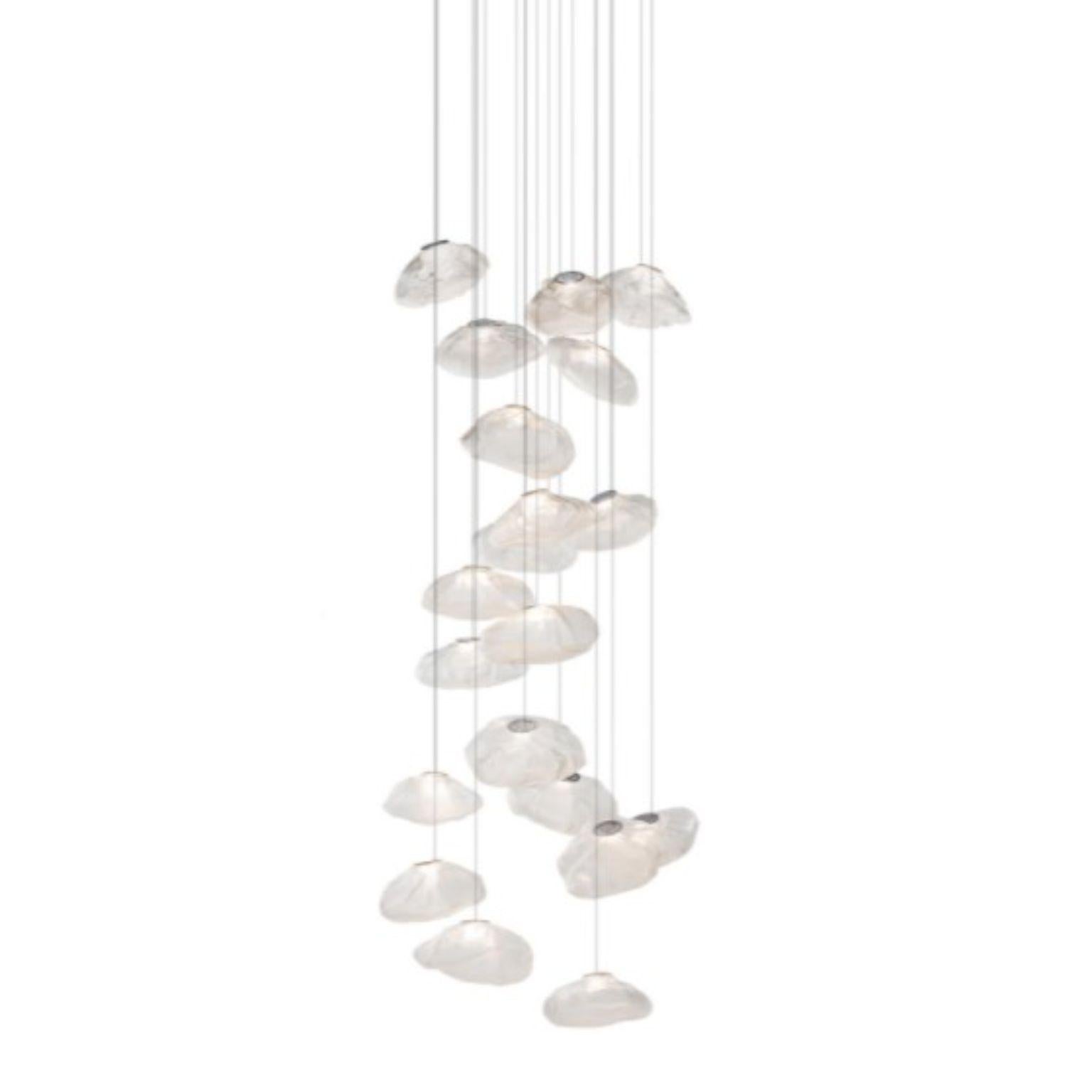 73.20 Pendant by Bocci
Dimensions: D75.5 x H300 cm
Materials: brushed nickel round canopy
Weight: 69 kg
Also available in different dimensions and colours.

All our lamps can be wired according to each country. If sold to the USA it will be