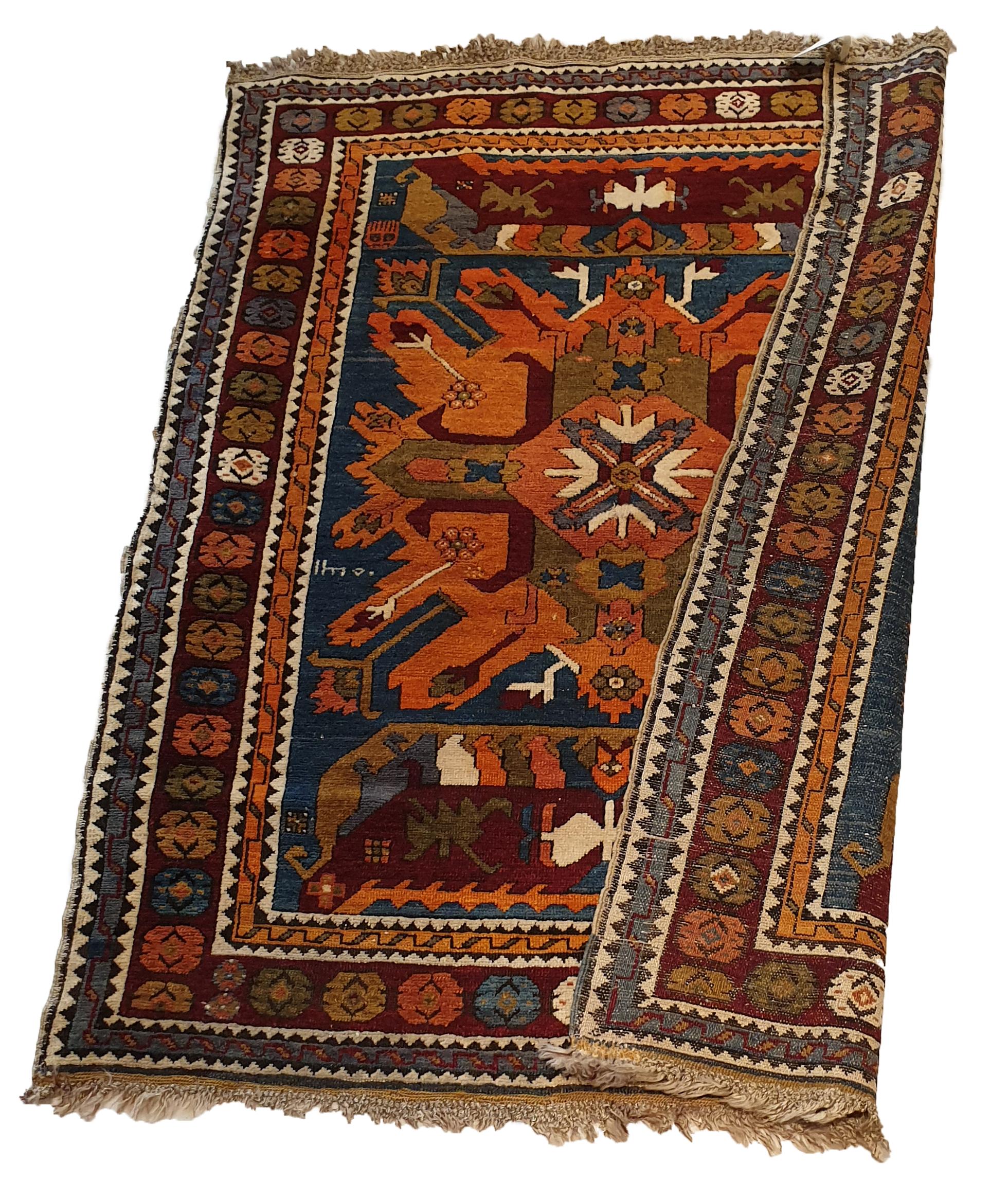 Late 20th Century Kazak Turkish Carpet, 20th Century - N° 734 For Sale