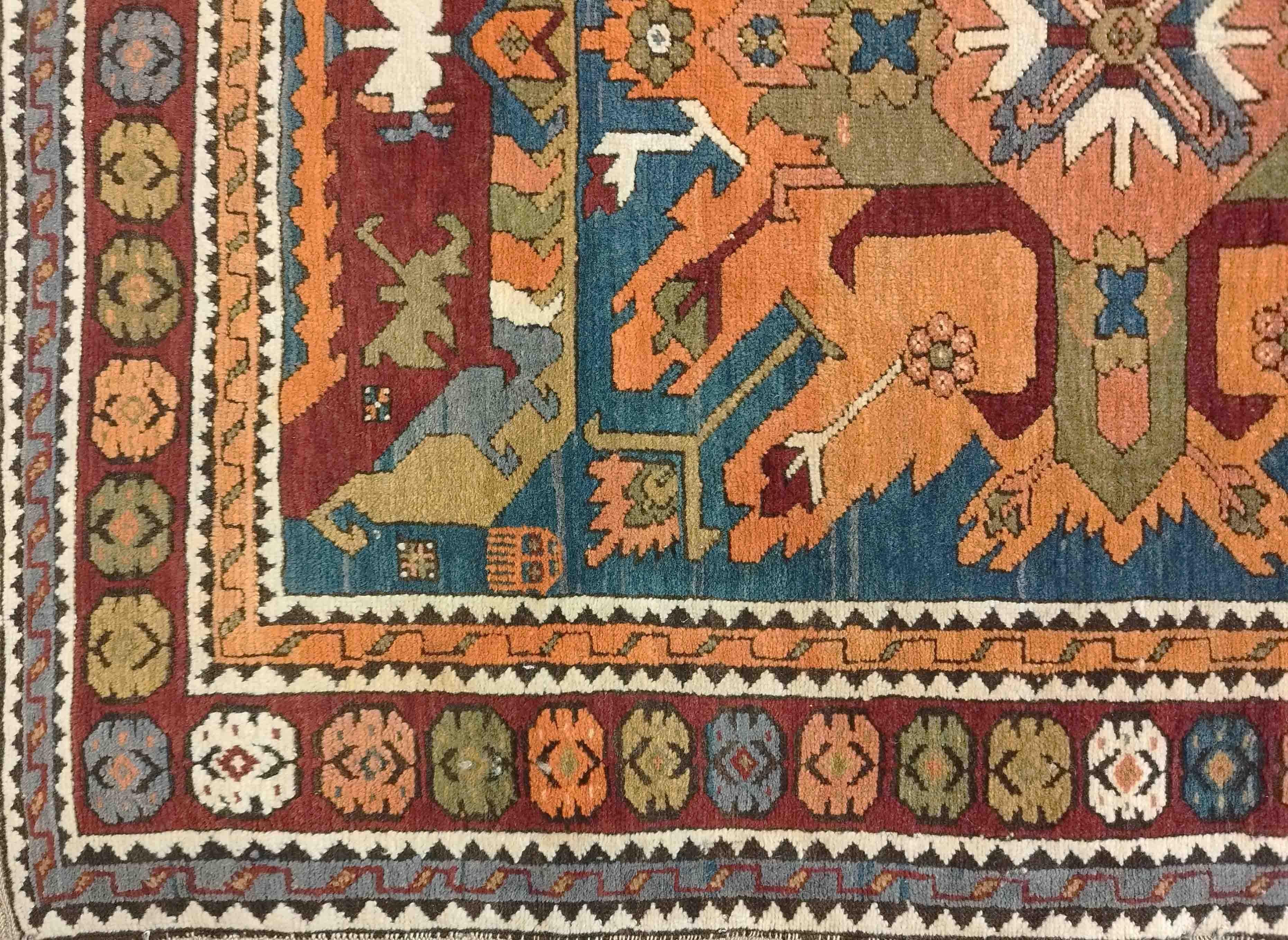 Kazak Turkish Carpet, 20th Century - N° 734 For Sale 3