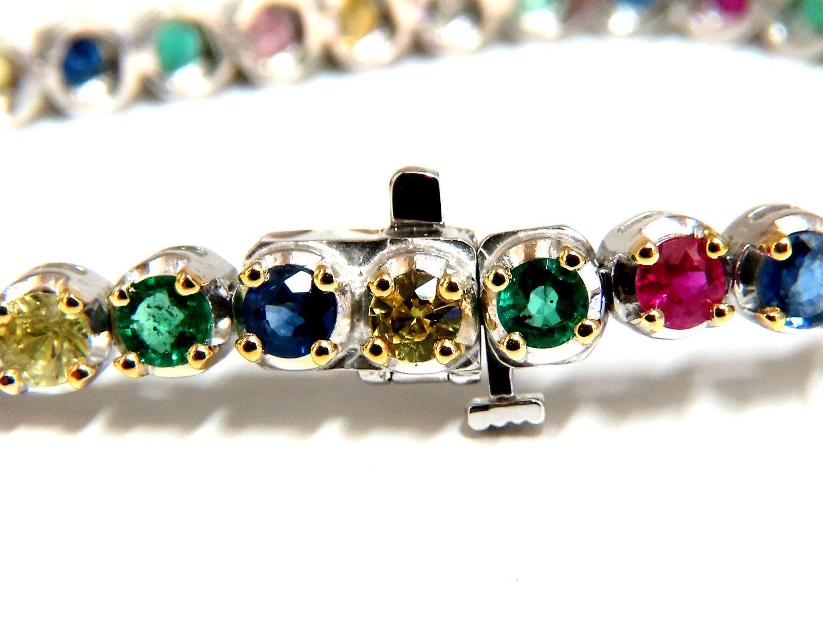 emerald and ruby bracelet