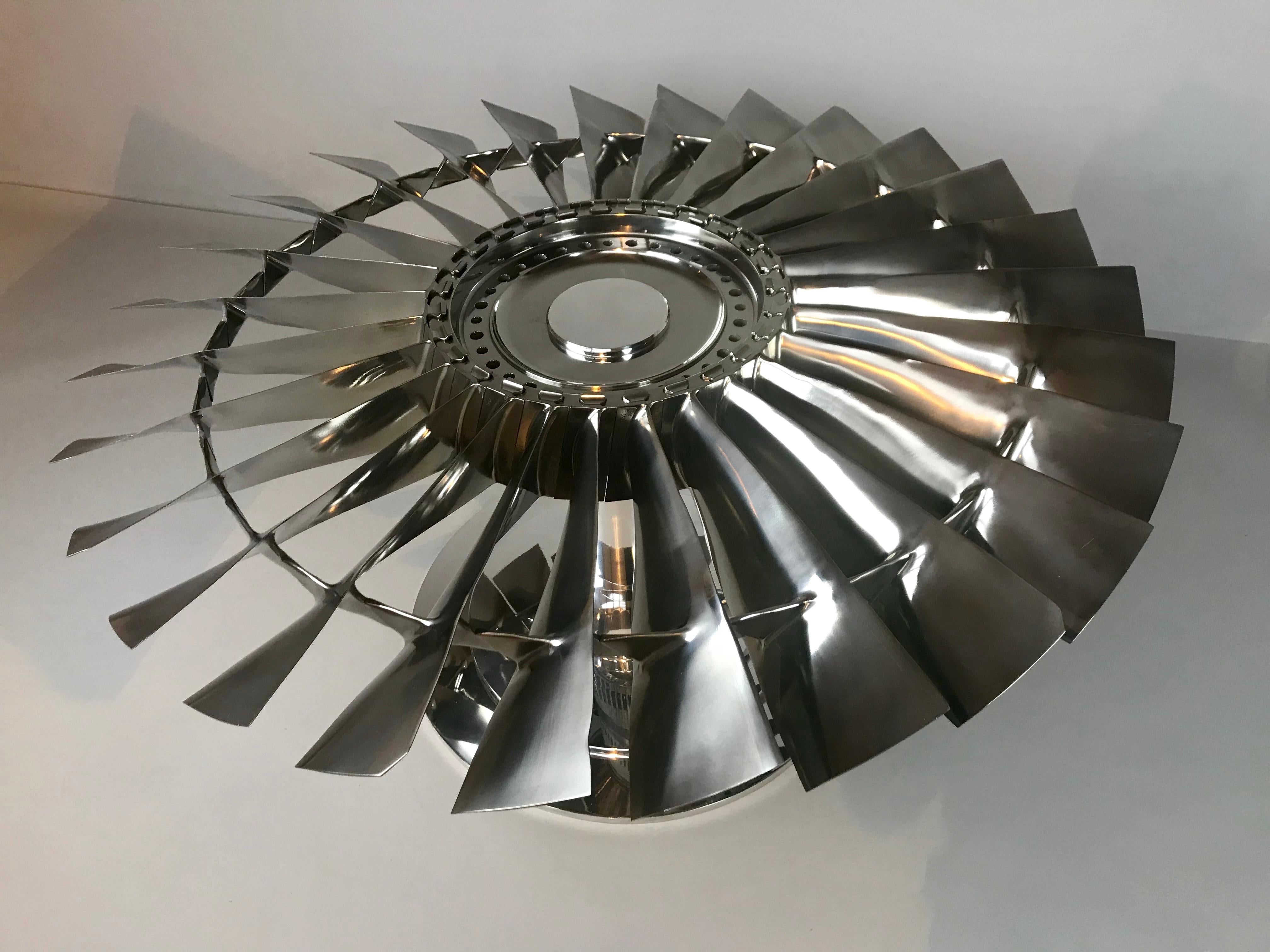 737 LP1 Jet Aircraft Fan Blade Coffee Table For Sale 1