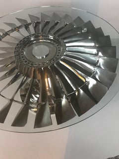 737 LP1 Jet Aircraft Fan Blade Coffee Table