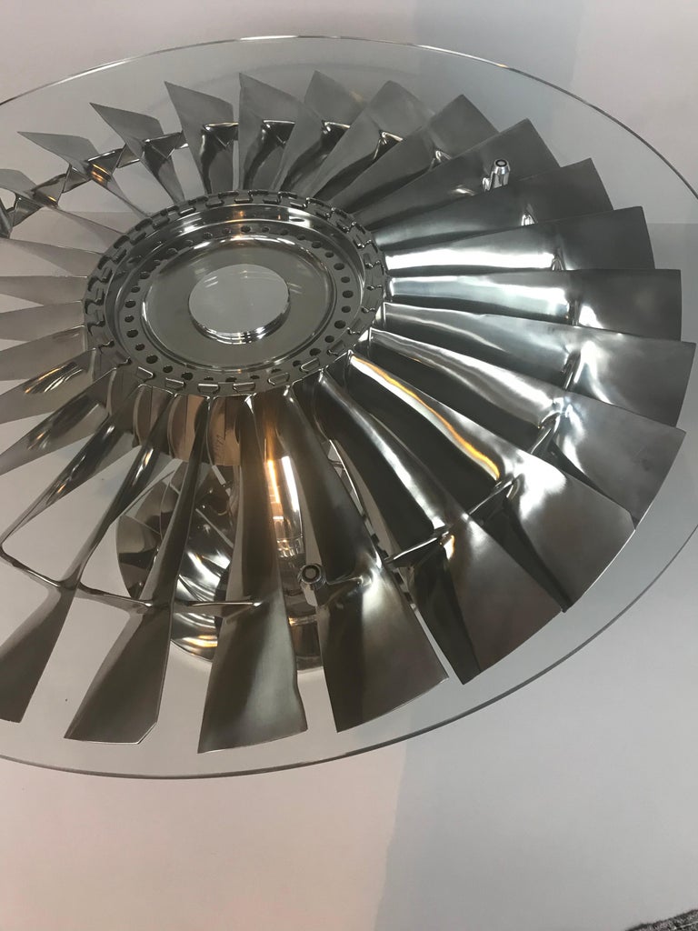 737 LP1 Jet Aircraft Fan Blade Coffee Table For Sale at ...
