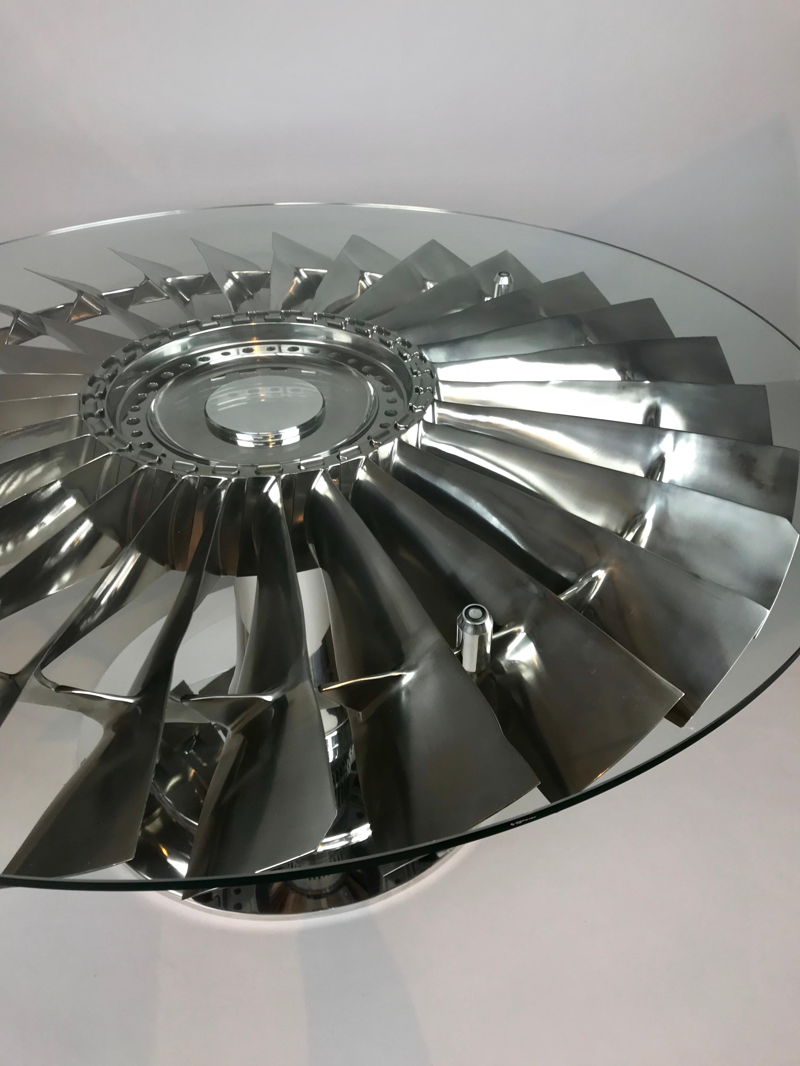 airplane engine coffee table