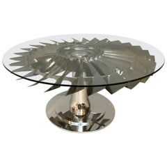737 LP1 Jet Aircraft Fan Blade Coffee Table