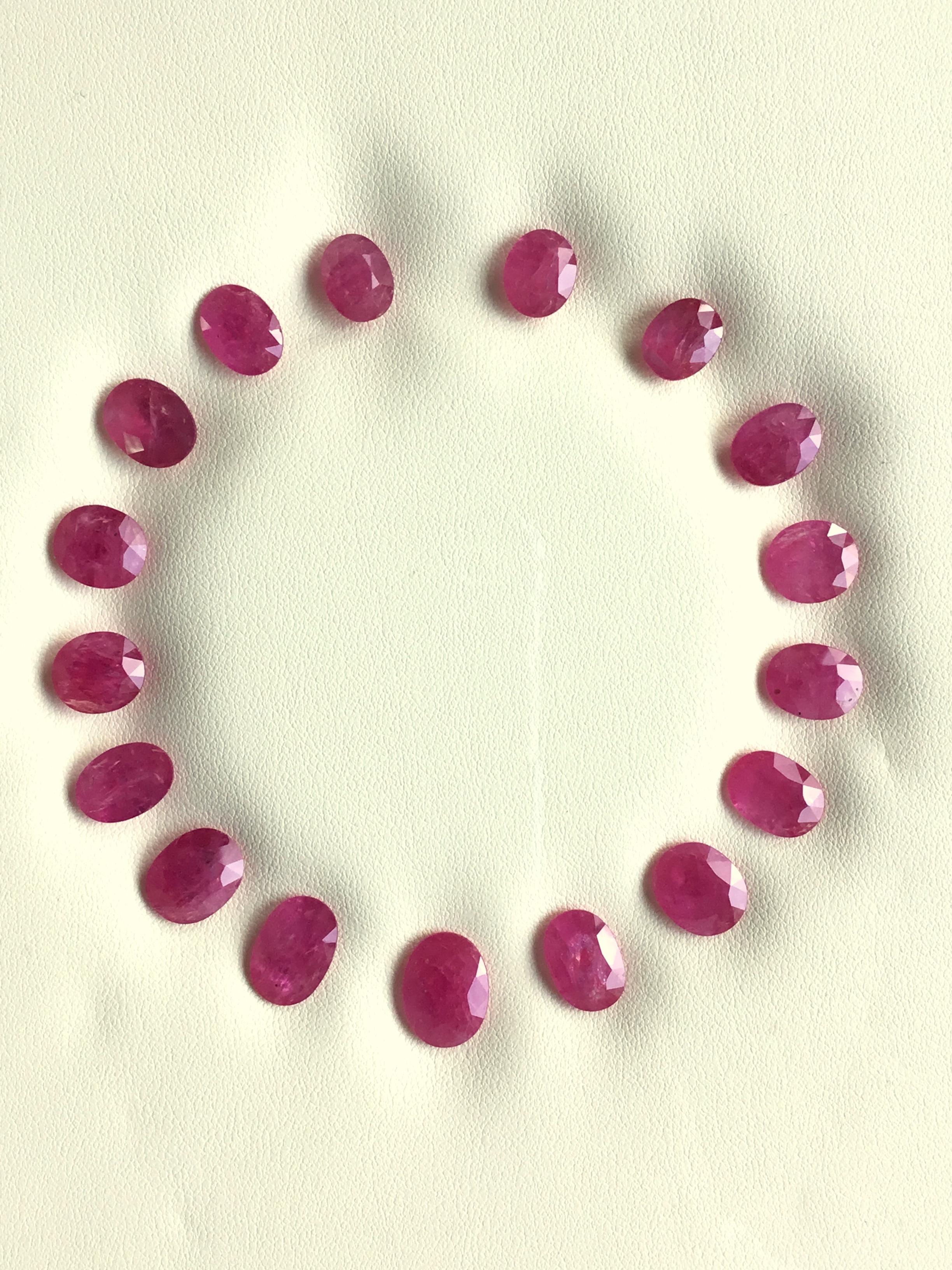 Taille ovale 73.76 Carats Ruby Mozambique Oval Faceted Cut stone Layout Heated Natural Gem en vente