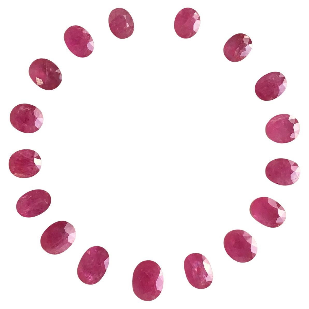 73.76 Carats Ruby Mozambique Oval Faceted Cut stone Layout Heated Natural Gem