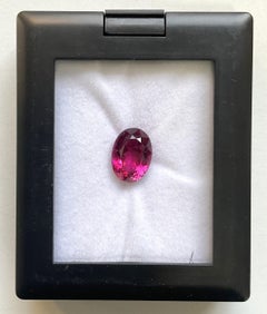 7.38 Carats Rubellite Tourmaline Oval Cut Stone For Jewelry Natural Gemstone