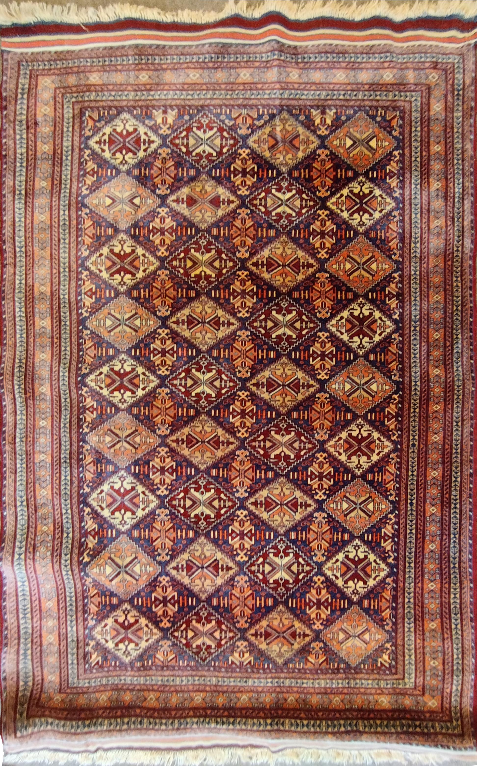 739 - Magnifique tapis turkmène Bukhara du 20ème siècle