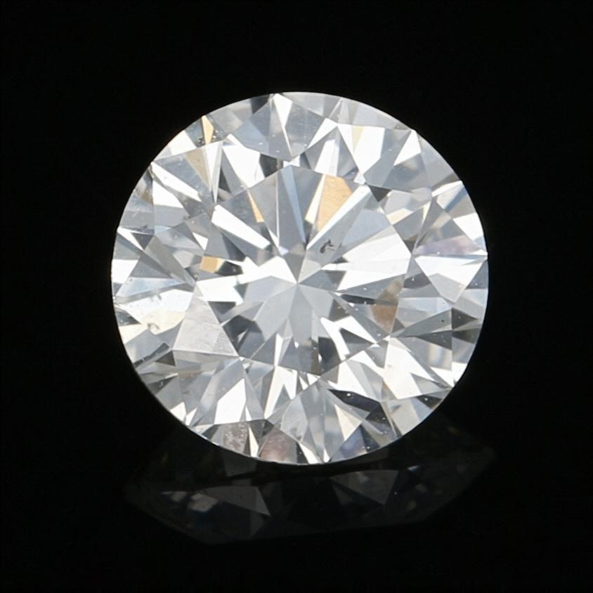 Round Cut .73 Carat Loose Diamond, Round Brilliant Cut GIA Graded SI1 H Solitaire