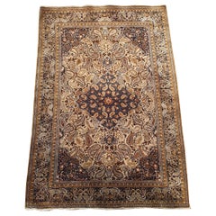 740 - Beautiful Vintage Silk Qom Rug