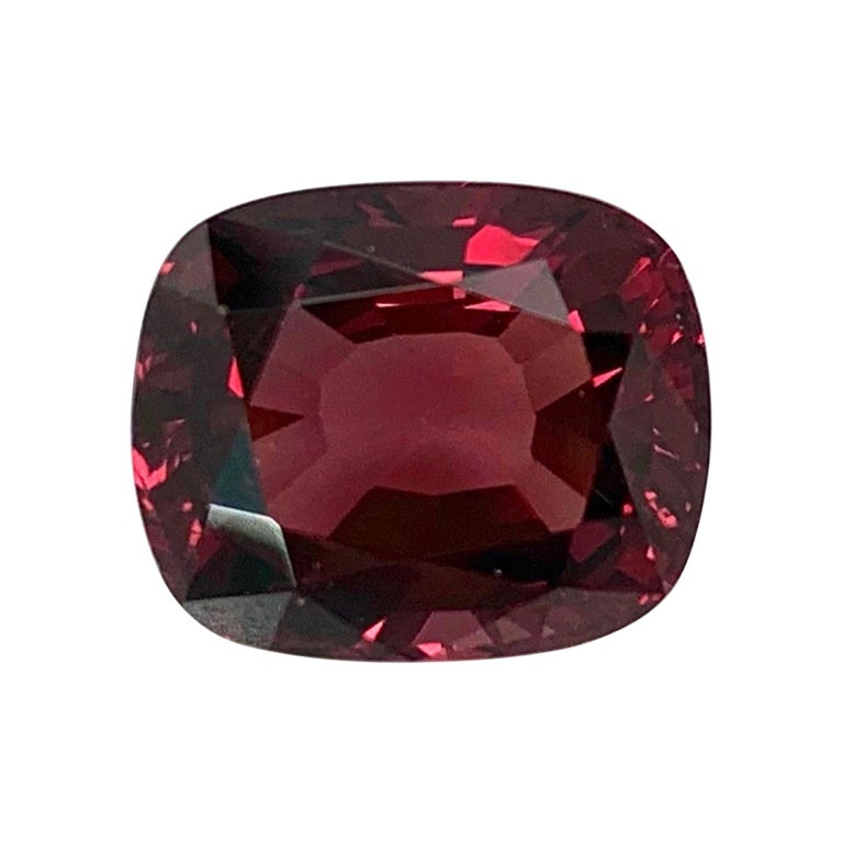 7.40 Carat Burgundy Rhodolite Garnet Cushion, Unset Loose Gemstone For Sale  at 1stDibs | burgundy stone, burgundy gemstones, maroon stone
