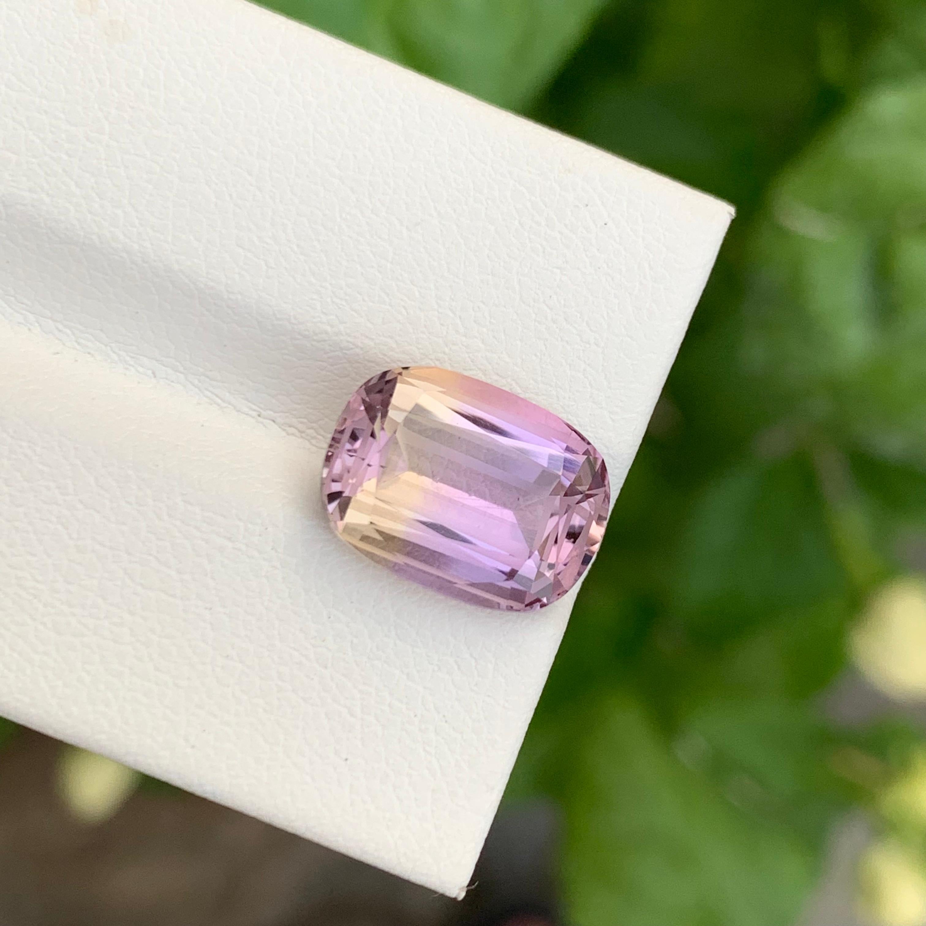 Ametrine naturelle non sertie de 7,40 carats de forme ovale pour la fabrication de bijoux en vente 4
