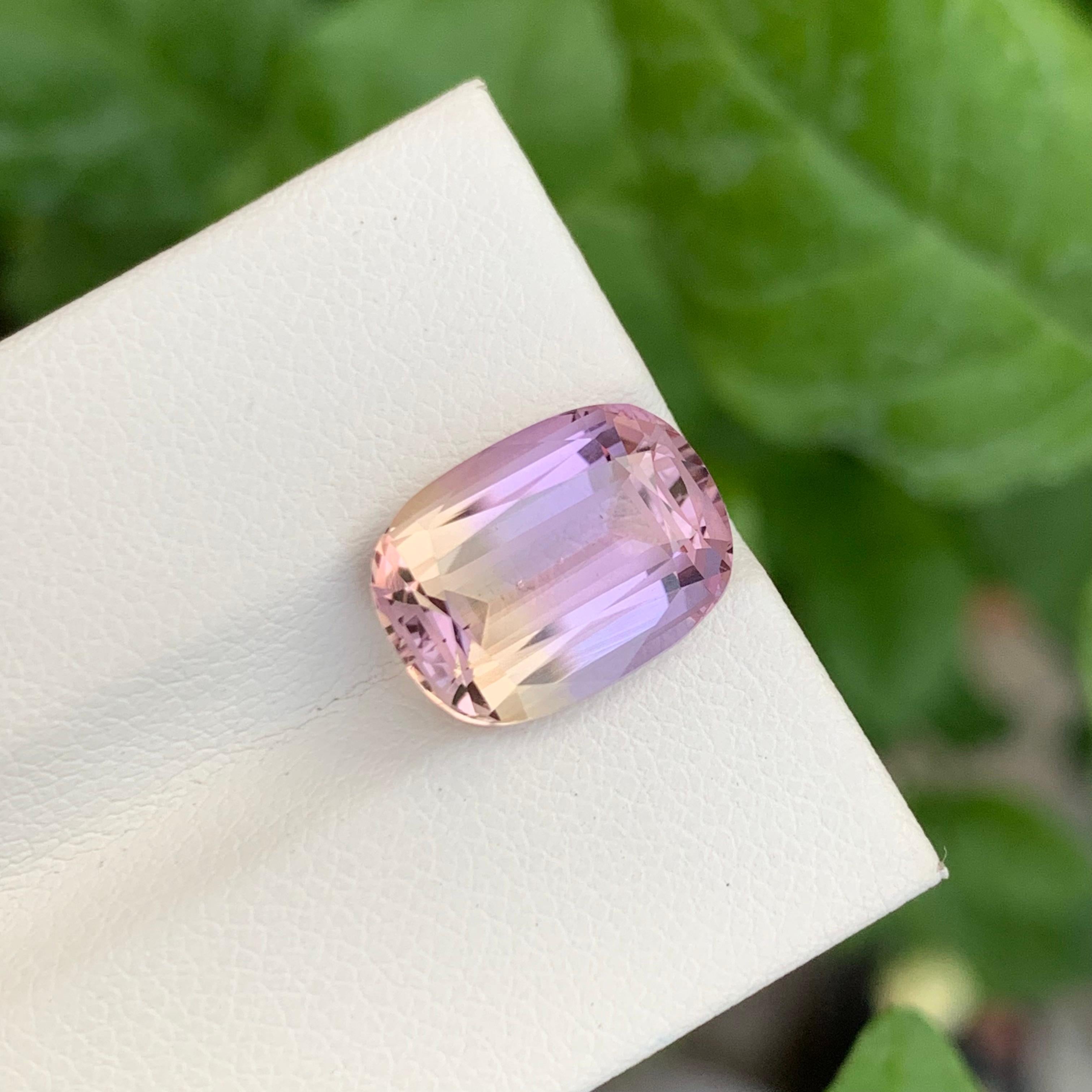 Taille ovale Ametrine naturelle non sertie de 7,40 carats de forme ovale pour la fabrication de bijoux en vente