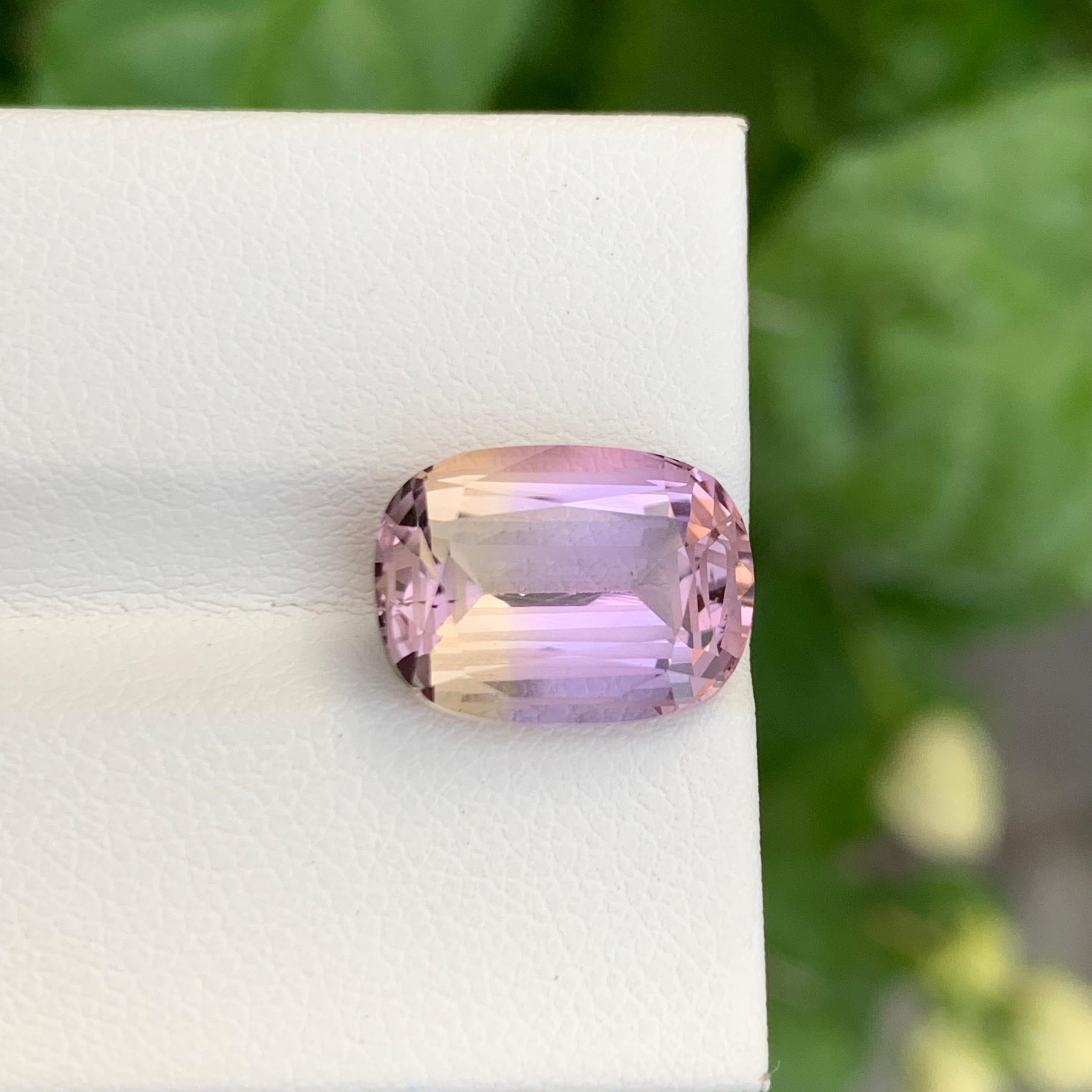 Ametrine naturelle non sertie de 7,40 carats de forme ovale pour la fabrication de bijoux en vente 2