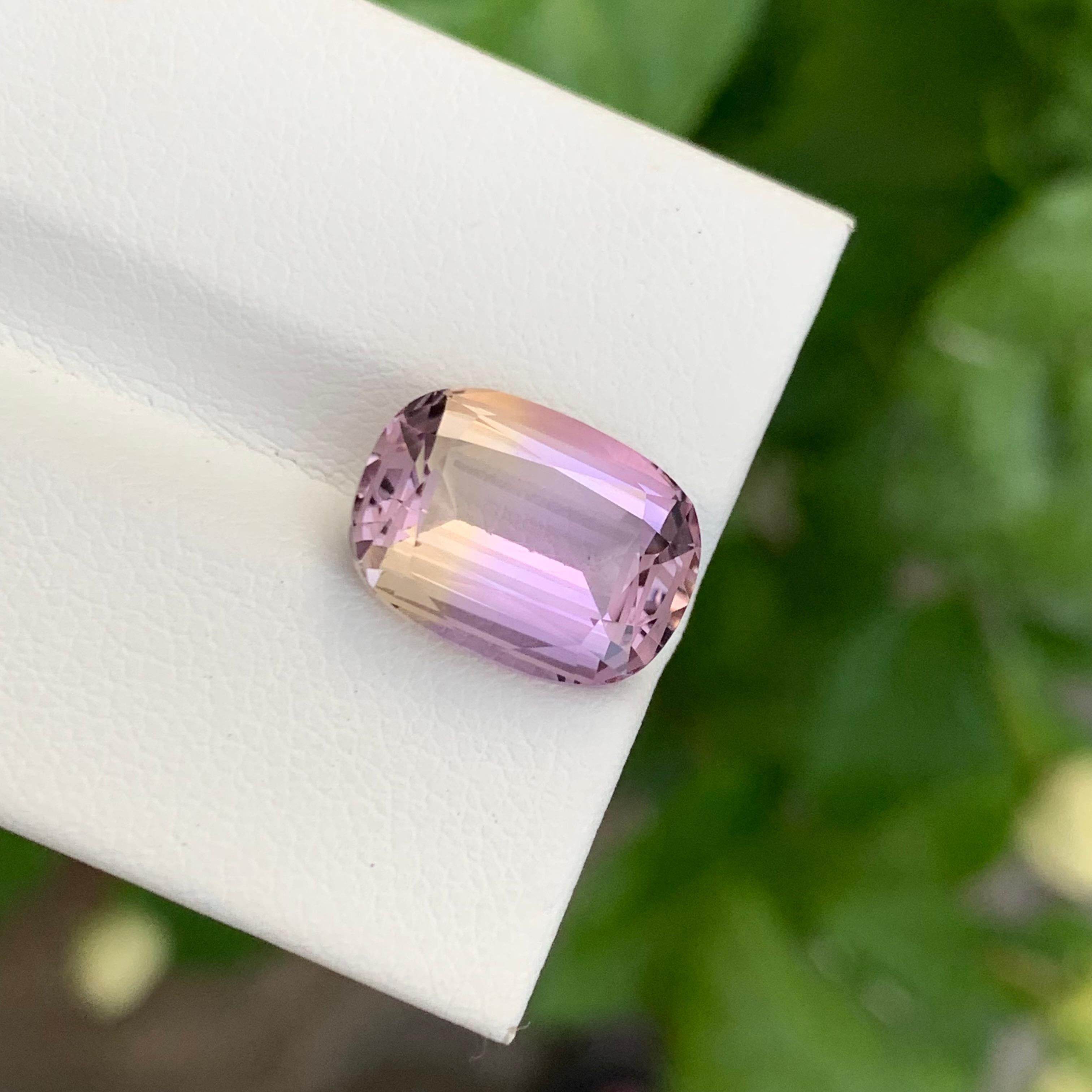 Ametrine naturelle non sertie de 7,40 carats de forme ovale pour la fabrication de bijoux en vente 3