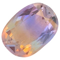 7.40 Carat Natural Loose Ametrine Oval Shape Gem For Jewellery Making 