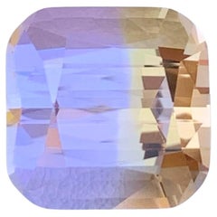 7.40 Carati di pietra ametrina naturale sciolta bicolore taglio a cuscino Gemma brasiliana