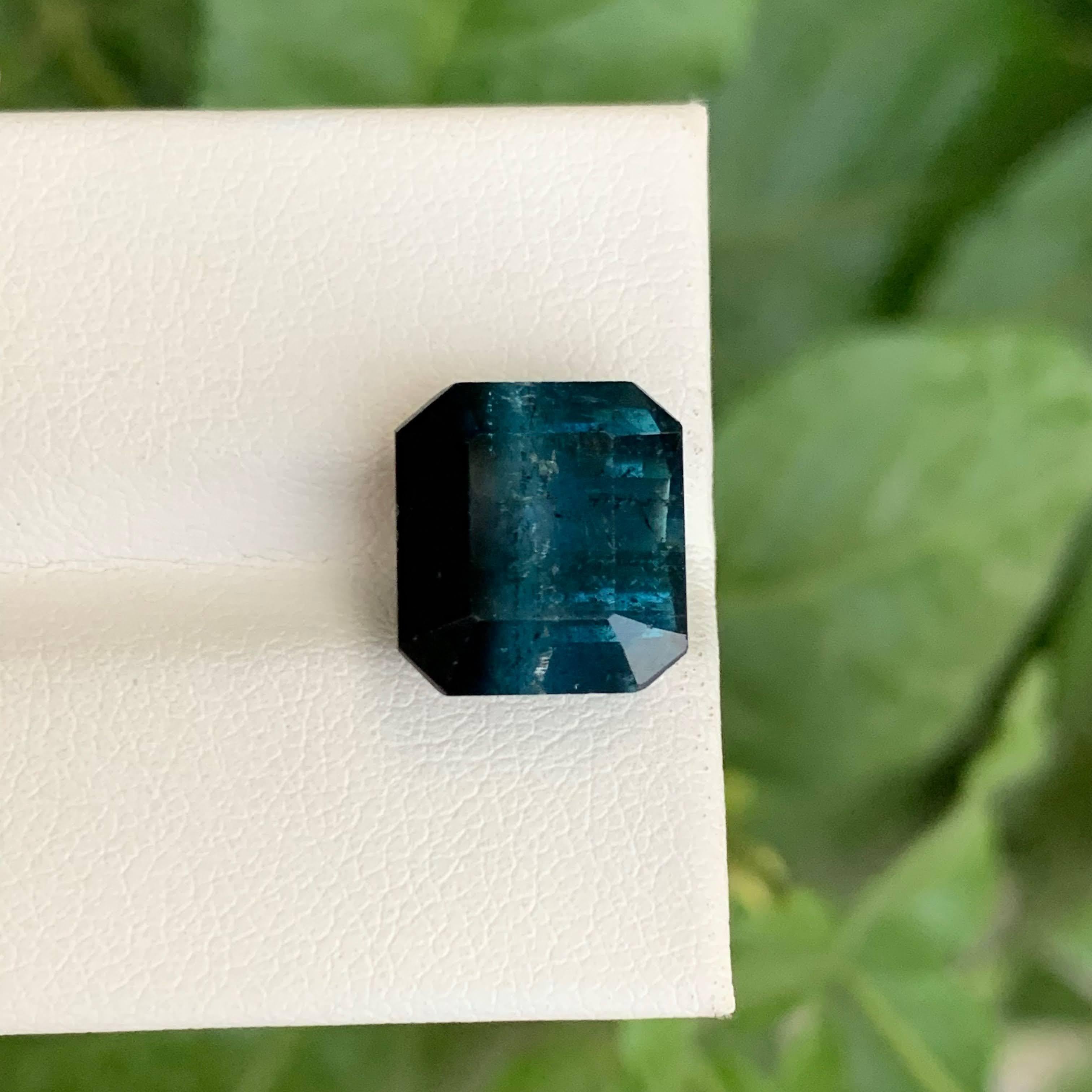7,40 carati di tormalina oceanica bi-colore naturale sfusa con taglio smeraldo Gemma afgana In condizioni Nuovo in vendita a Bangkok, TH