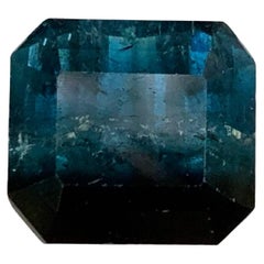 7,40 carati di tormalina oceanica bi-colore naturale sfusa con taglio smeraldo Gemma afgana