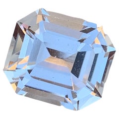 Topacio dorado suelto natural de 7,40 quilates Gema talla Asscher para joyería