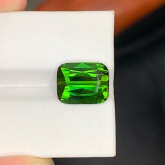 7.40 Karat Natürlicher loser grüner Turmalin Stein Kissenschliff Afghanischer Edelstein