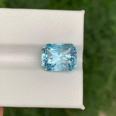 7.40 Carat Natural Loose Sky Blue Color Topaz Fancy Cut African Gemstone