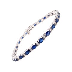 7.40 Karat Saphir und Diamant-Armband