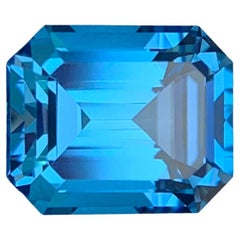 7.40 Carats Natural Swiss Blue Topaz Loose Gemstone