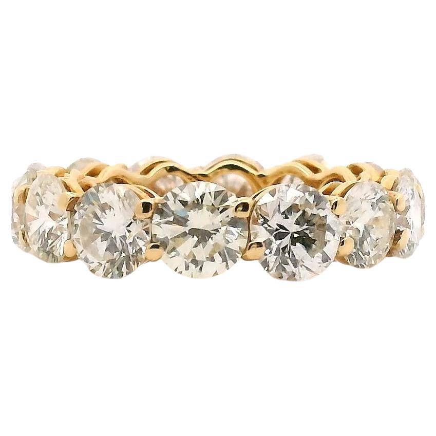 7,40 cttw. Fascia di diamanti a eternità in oro giallo