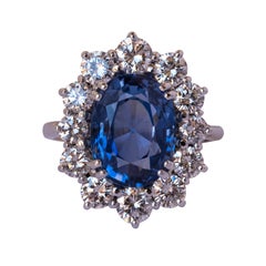 Sapphire Cluster Rings