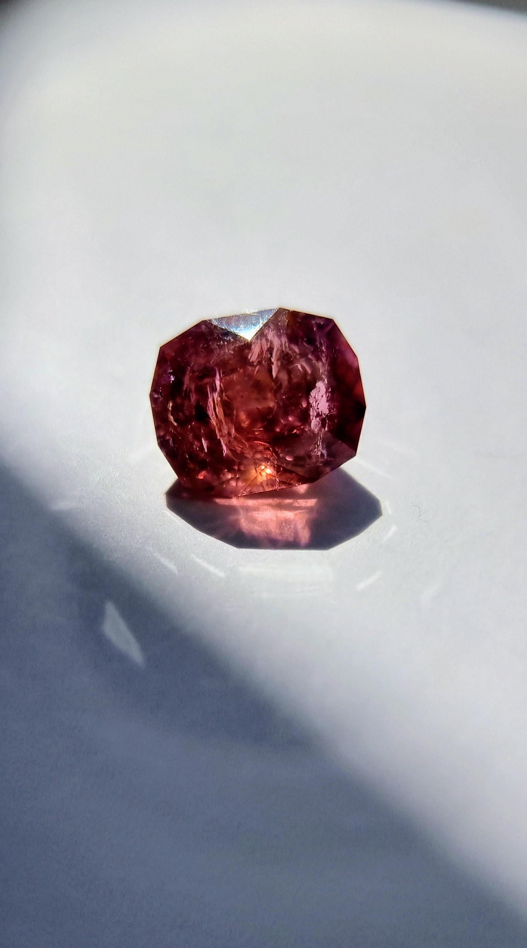 Gemma di tormalina rosa 7,42ct In condizioni Nuovo in vendita a Lanham, MD