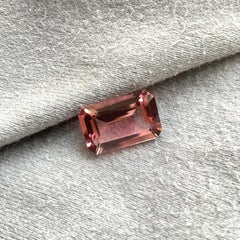 7,43 carati di tormalina rosa ottagonale taglio sfaccettato pietra naturale gemma pulita