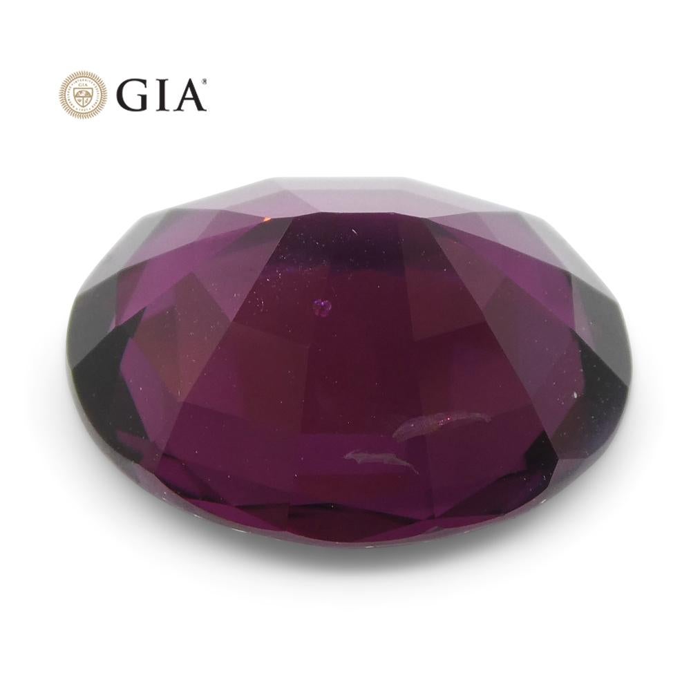 7.43ct Oval Red-Purple Spinel GIA Certified Unheated In New Condition For Sale In Toronto, Ontario
