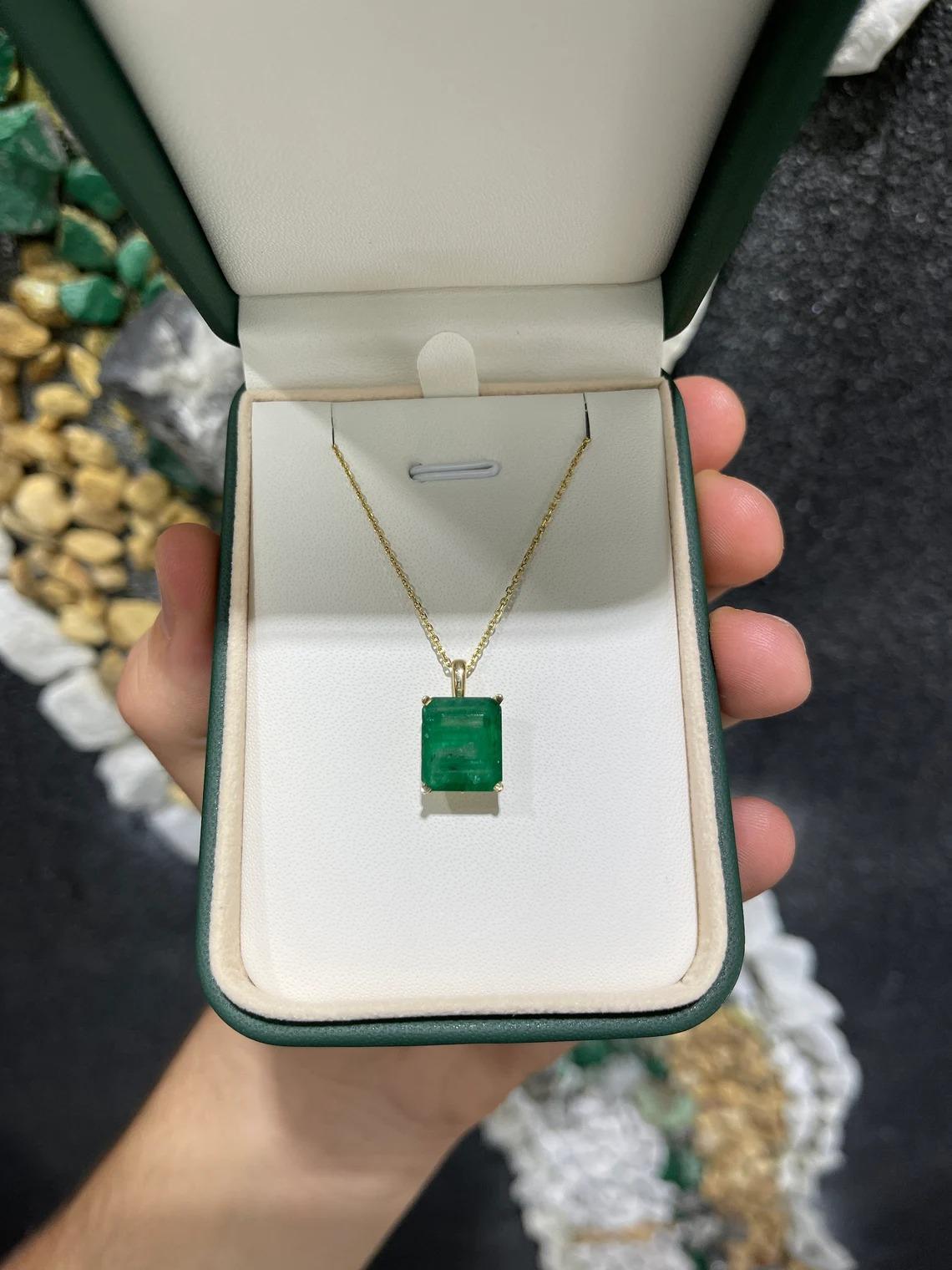 large emerald pendant