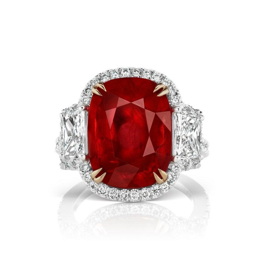 mozambique ruby engagement rings